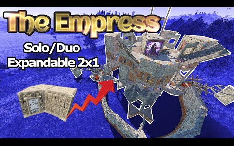 2*1SOLO/DUO小型团队基地建造 | The Empress  RUST单机游戏热门视频