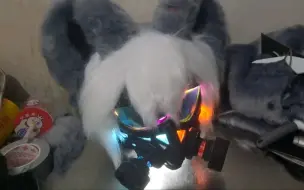 下载视频: 【兽装fursuit】制作记录，上好毛了