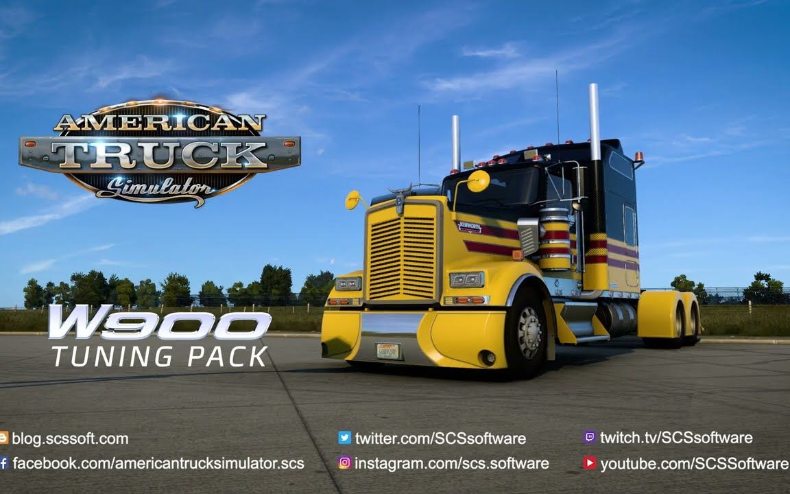 [图]【YouTube|SCS Software】美洲卡车模拟 - W900改装包|American Truck Simulator - W900 Tuning Pa