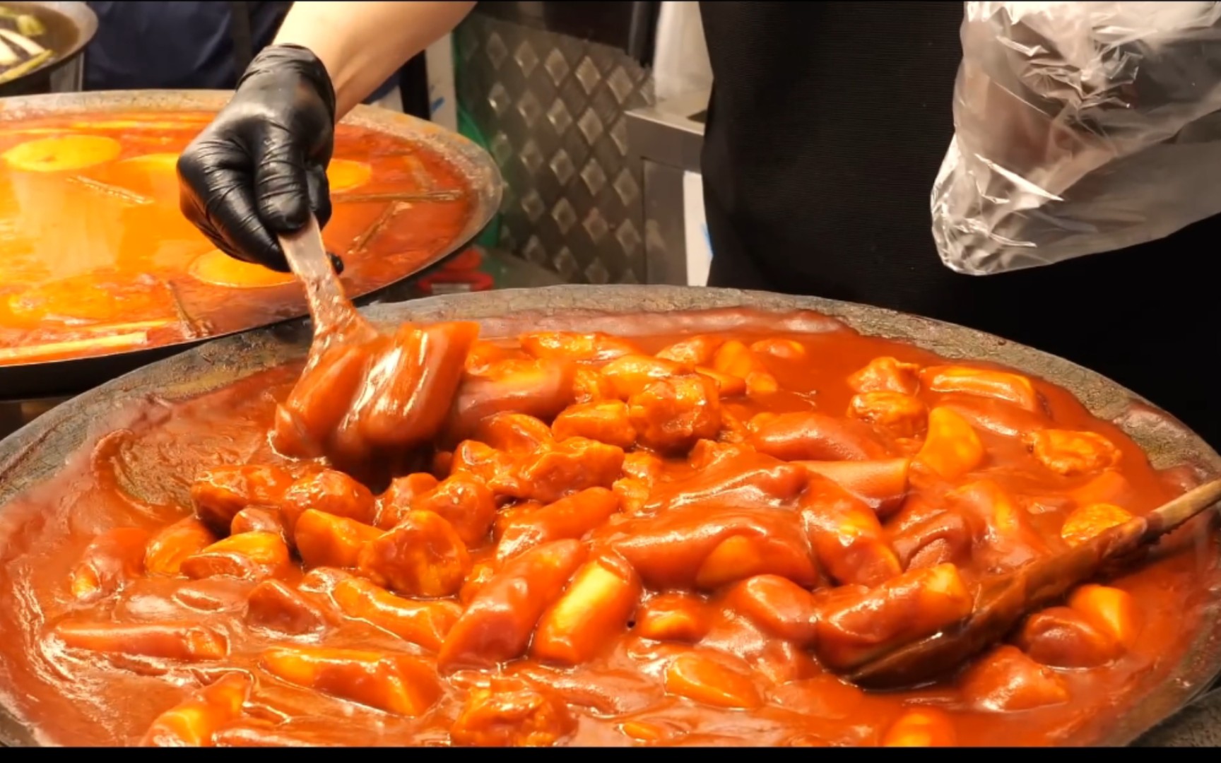 韩国广藏市场人气美食鱼饼,辣炒年糕