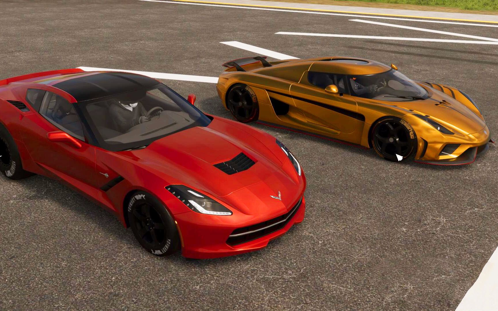 飙酷车神2:17w雪佛兰挑战爆改柯尼塞格,一脚油门车尾灯都没了