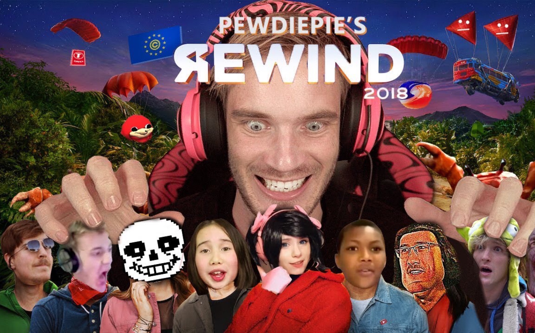 [图]【pewdiepie生肉】YouTube Rewind 2018 but it ’s actually good