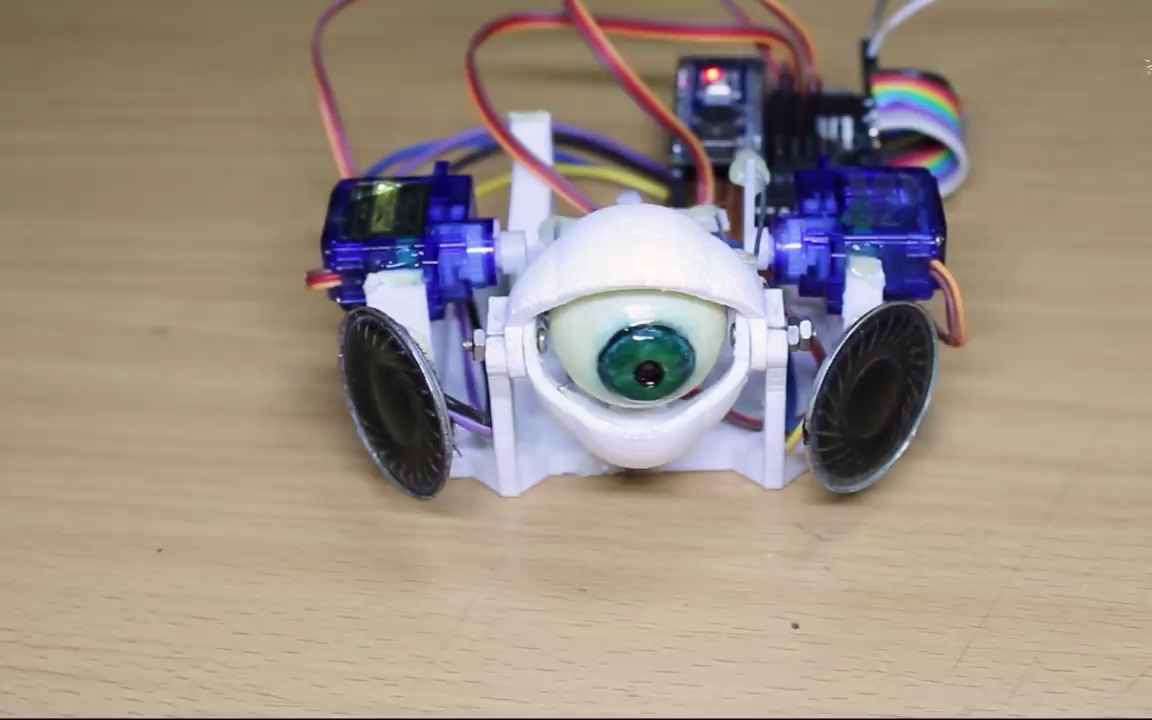 声控 机械眼球 diy 数码玩具剪辑