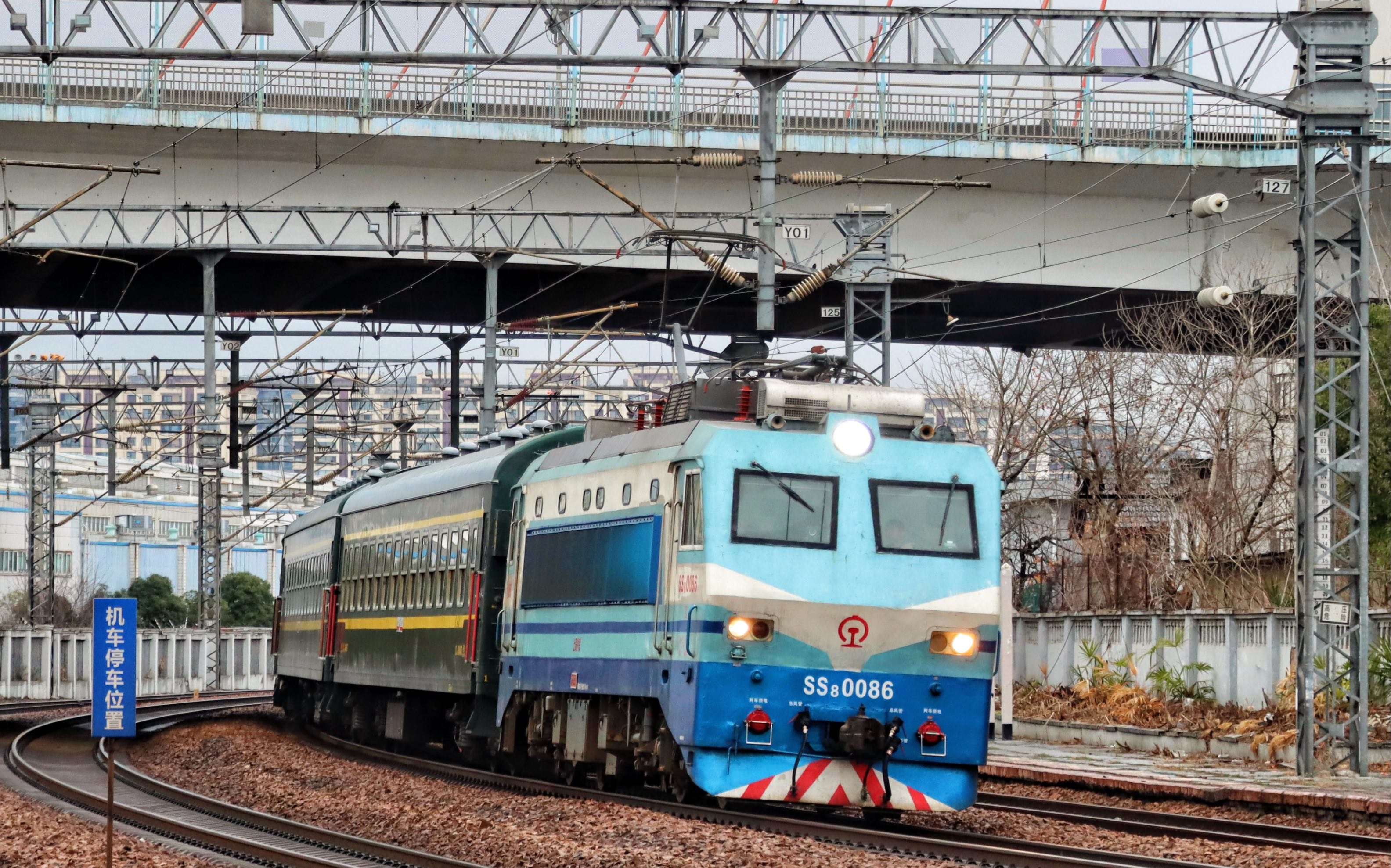 【2024-2-21 艮山门站】k5837次,韶山8-0086,非空调临客