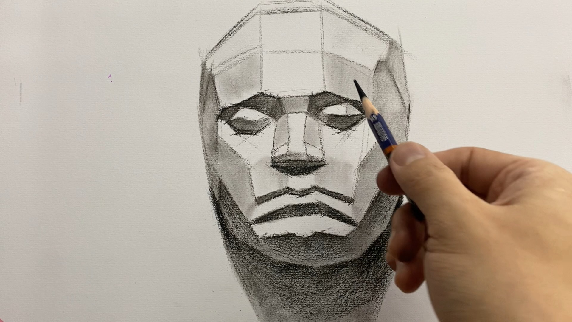 贝多芬石膏切面像素描原速版