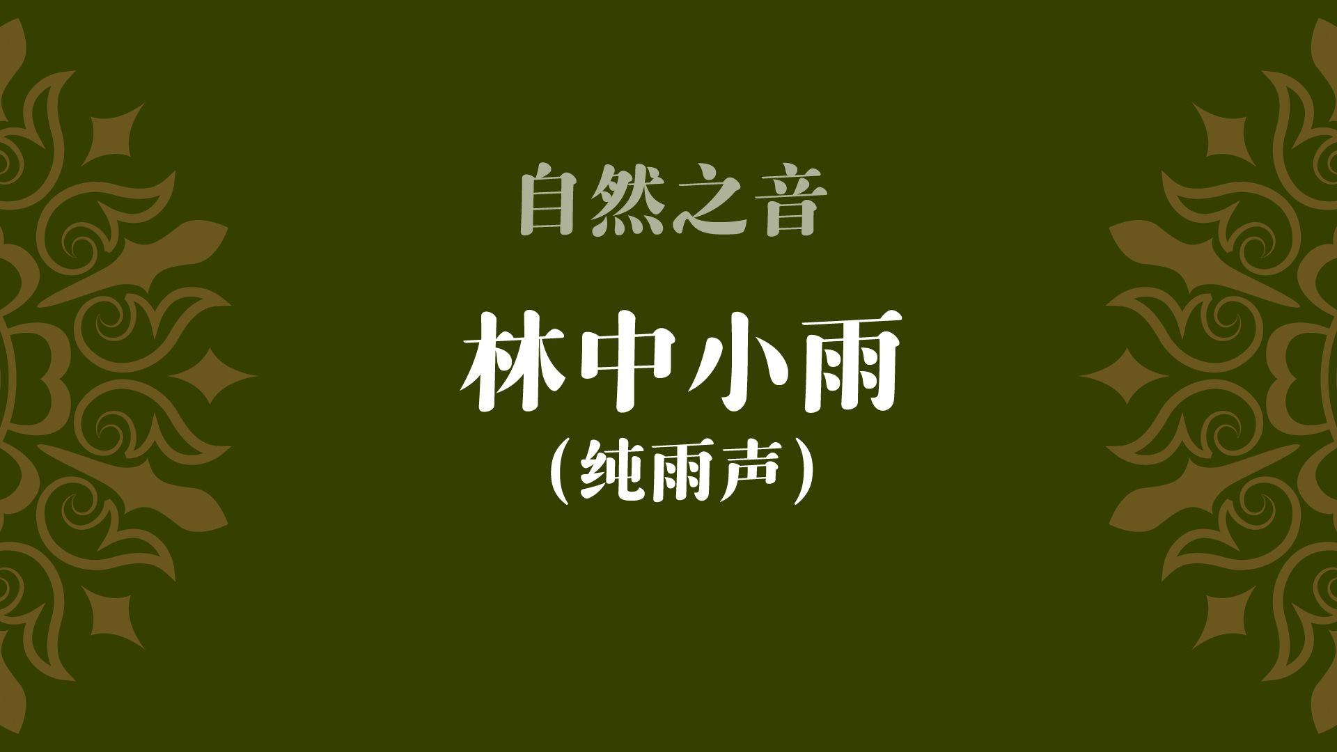 [图]超级放松雨声 树林自然小雨睡眠音乐 ，白噪音，PTSD，助眠，下雨，雨天，真实雨声，学习，工作，户外，冥想，静心，思考，失眠，催眠，放空，平和，生活记录，考研