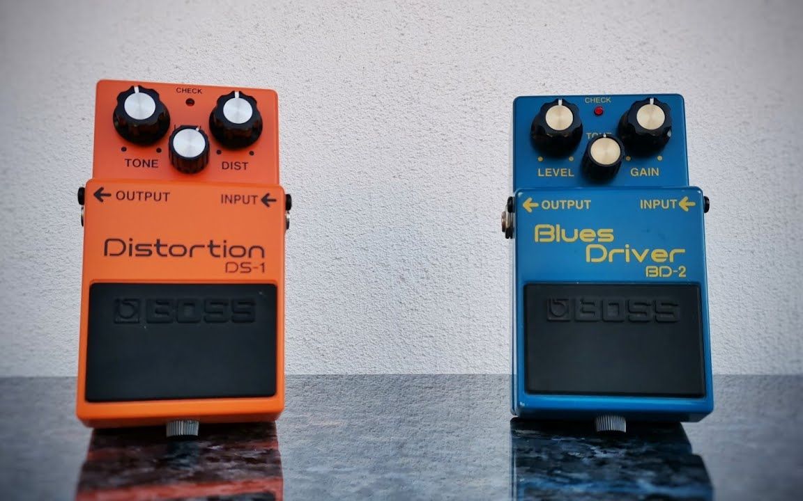 [图]Boss DS1 Distortion VS Boss BD2 Blues Driver