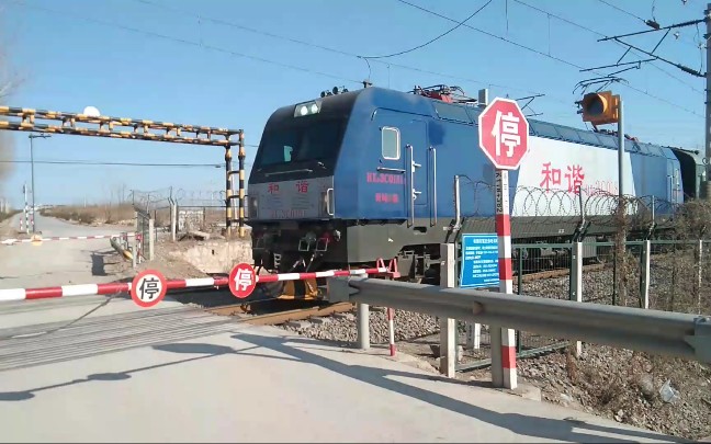 [虎年首拍]辛泰铁路蔺家楼站东咽喉铁牛岭道口拍车哔哩哔哩bilibili