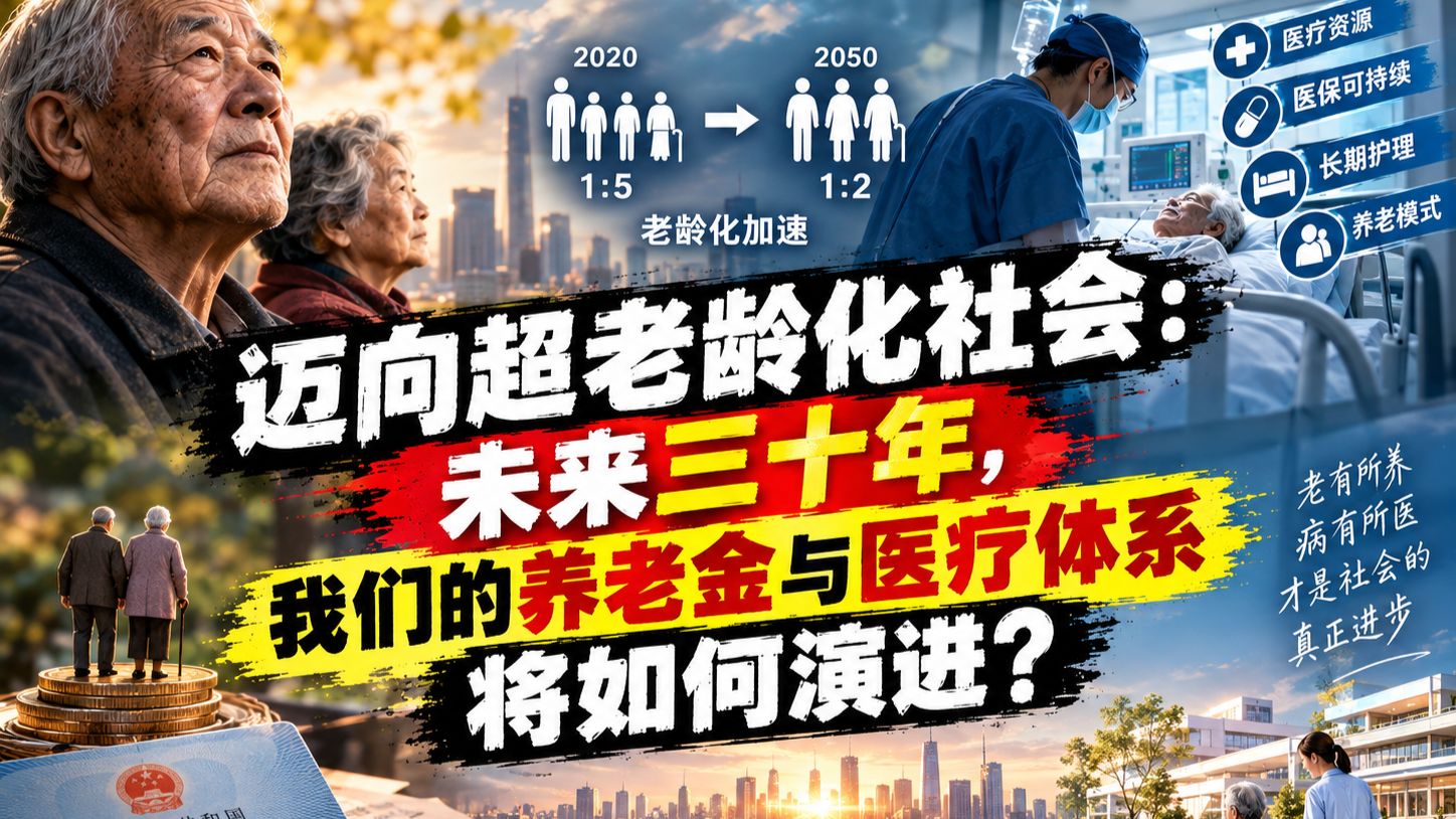 迈向超老龄化社会：未来三十年，我们的养老金与医疗体系将如何演进？