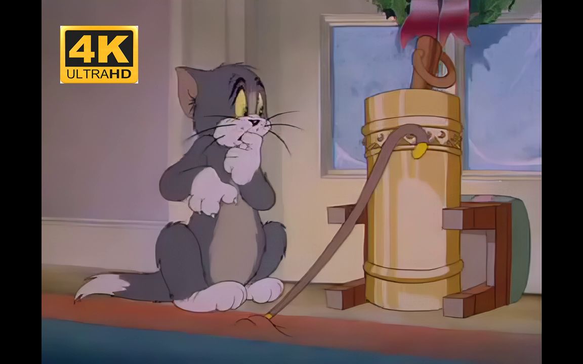 [图]【猫和老鼠之圣诞夜P3】4K修复 第三部分 Topaz Video Enhance AI Tom and Jerry E3 1941 part3