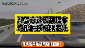 Download Video: 华为智驾高速110再现超神蛇形避让！1秒触发S级走位避让事故车！高手一招式