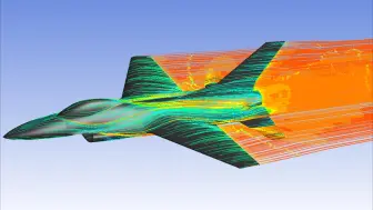 Tải video: F-16战斗机外流场仿真【战隼极致气动】