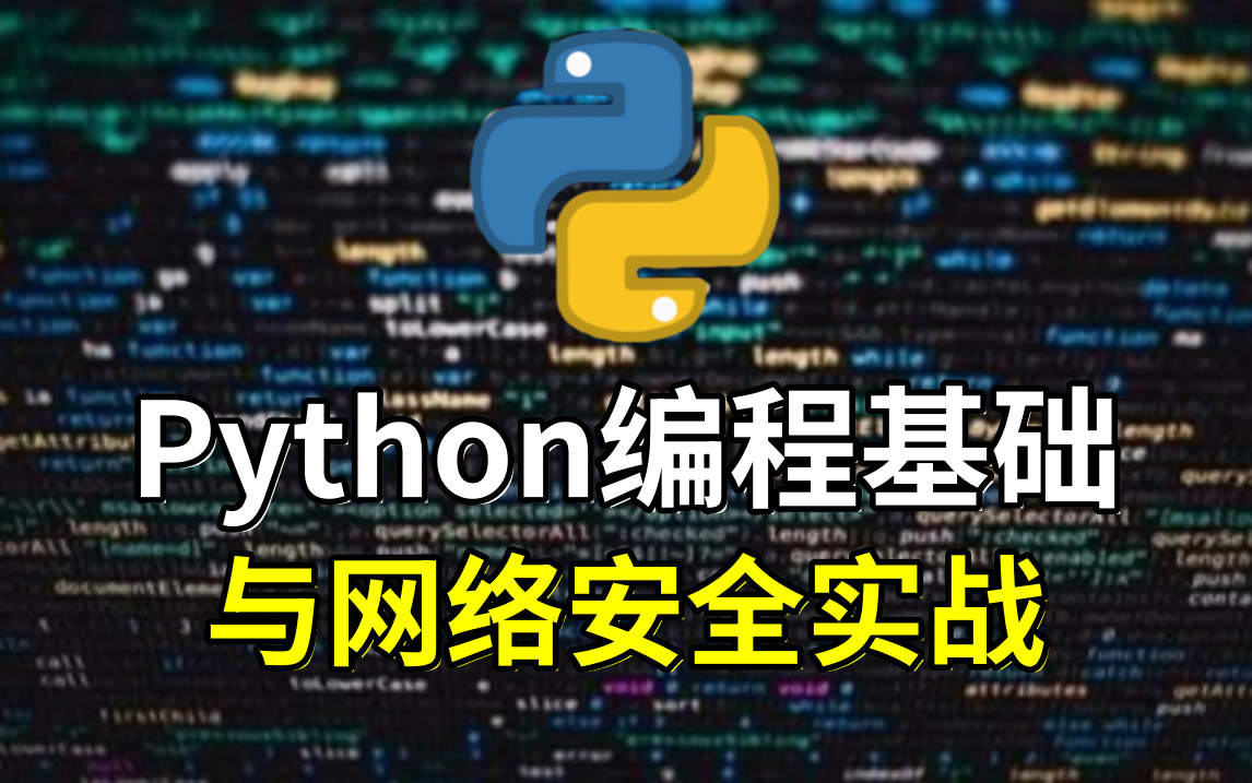 【网络安全】Python编程基础与网络安全实战,从入门到入狱,学不会我自首!