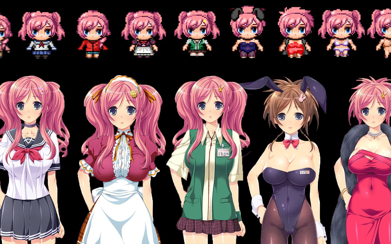 【游戏推荐】material girl-或许你喜欢清纯兔女郎打工妹吗?