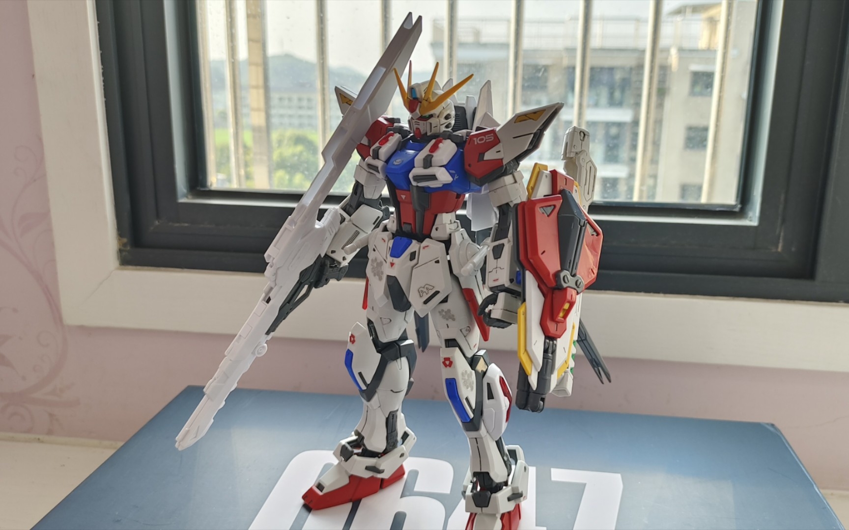 大班6647 高达创战者 mg 创制强袭 星际背包 简单把玩分享