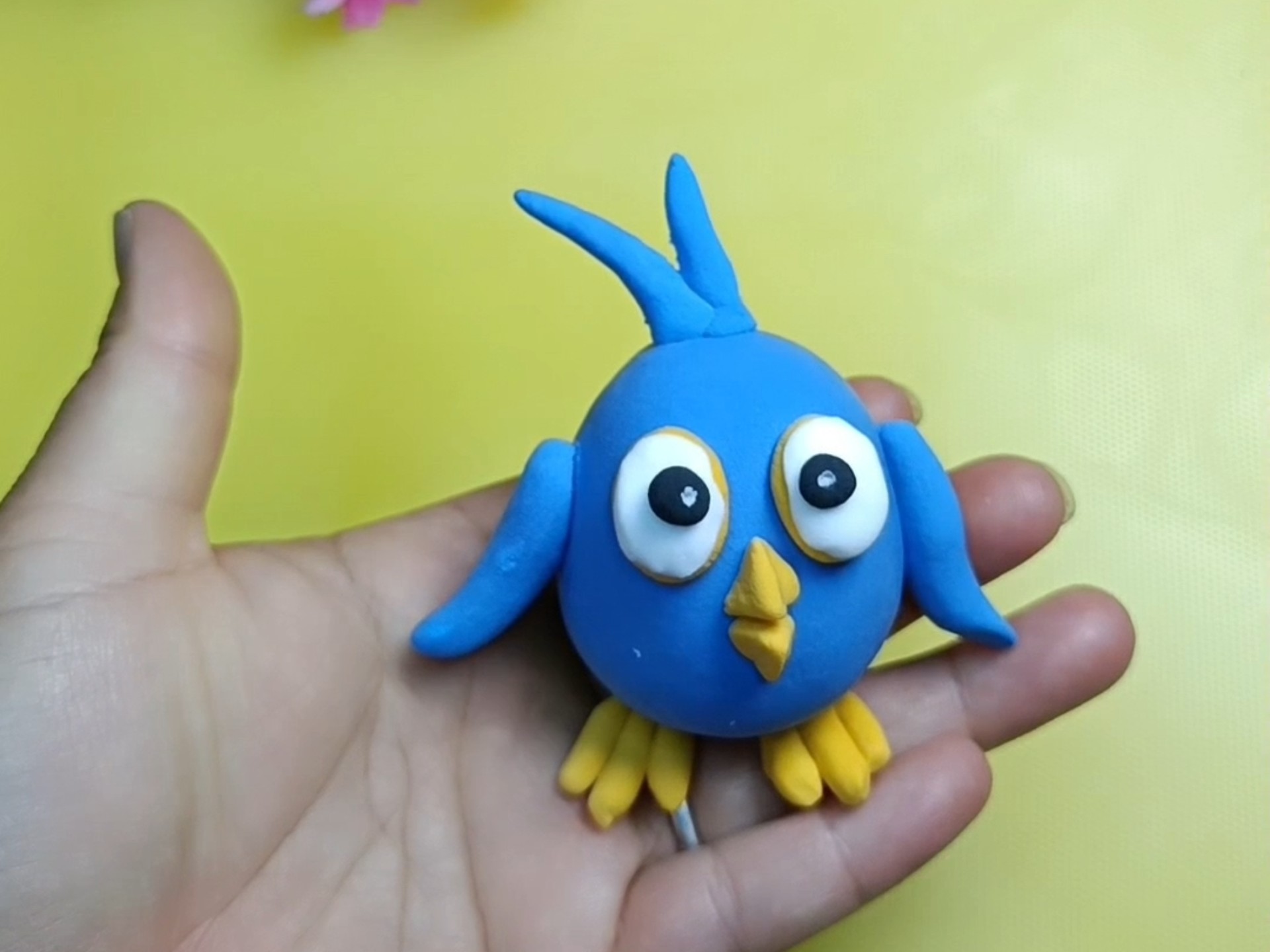 超轻粘土制作小鸟