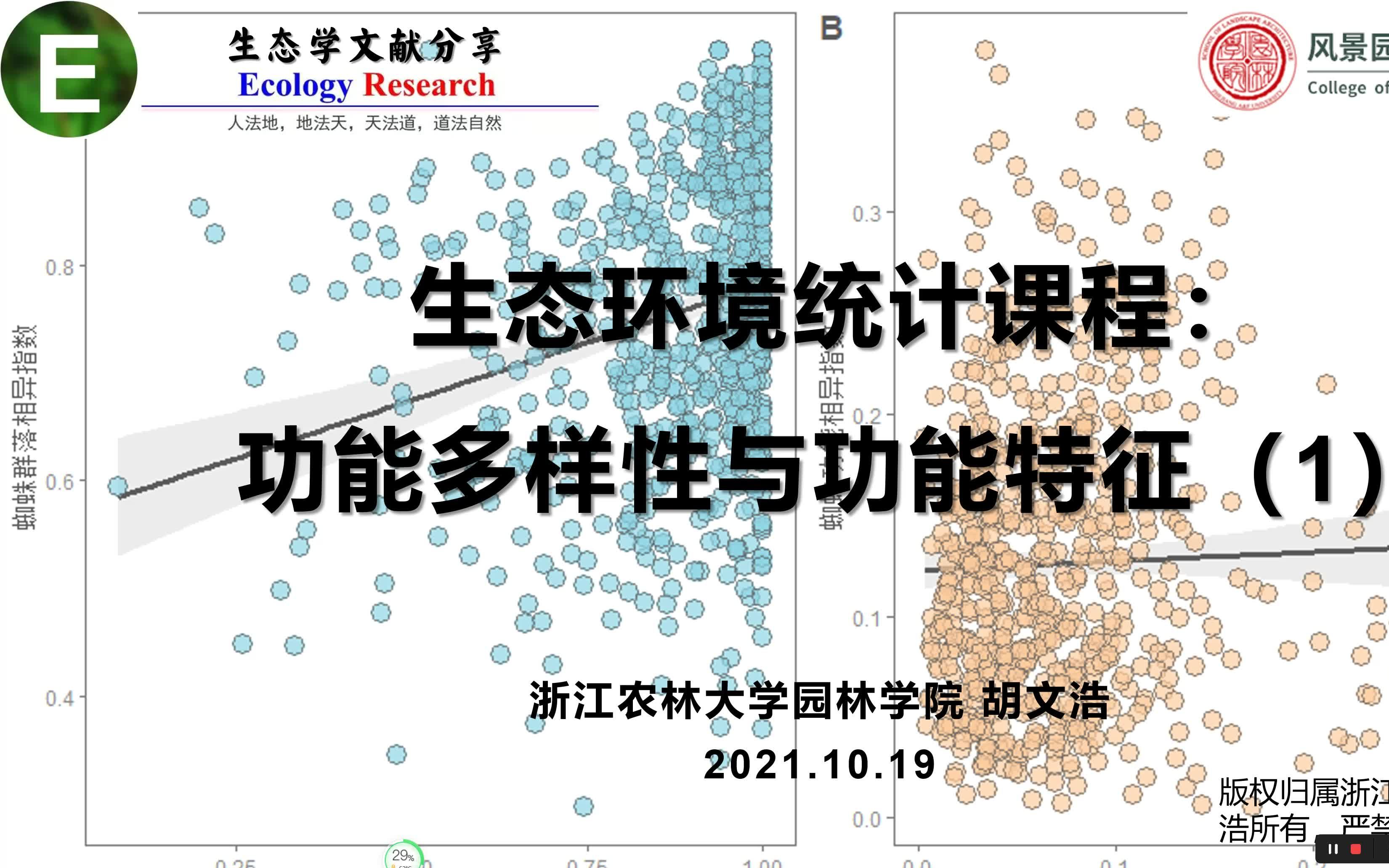 功能性状与功能多样性的概念与计算哔哩哔哩bilibili