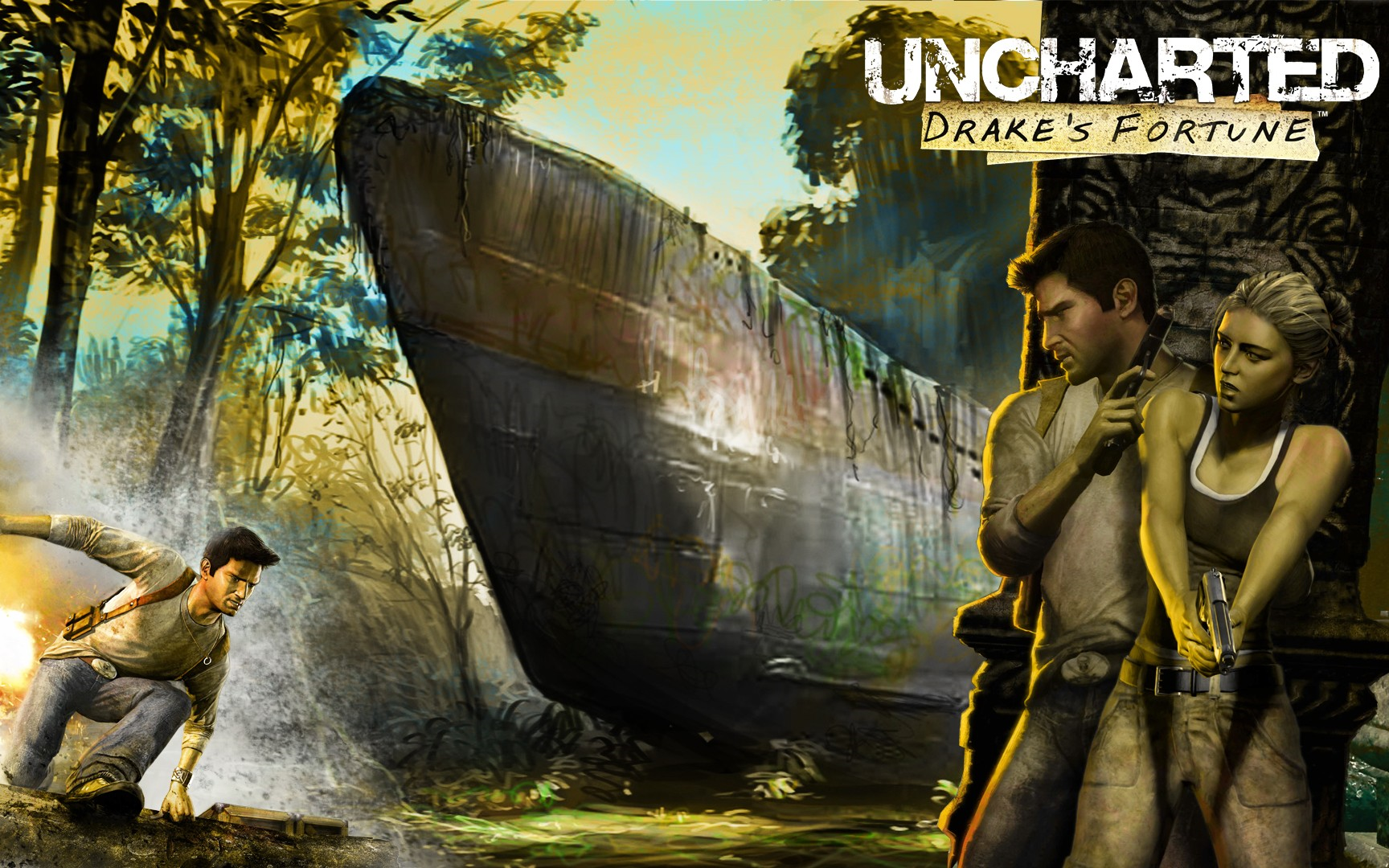 [图][EN]《神秘海域：德雷克船长的宝藏》游戏电影 Uncharted_Drake's Fortune