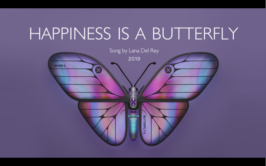 [图]幸福是一只蝴蝶…【Happiness Is A Butterfly】Lana Del Rey｜当你追逐它时总是追不到，如果你静静坐下，它也许就会落在你身上^_^