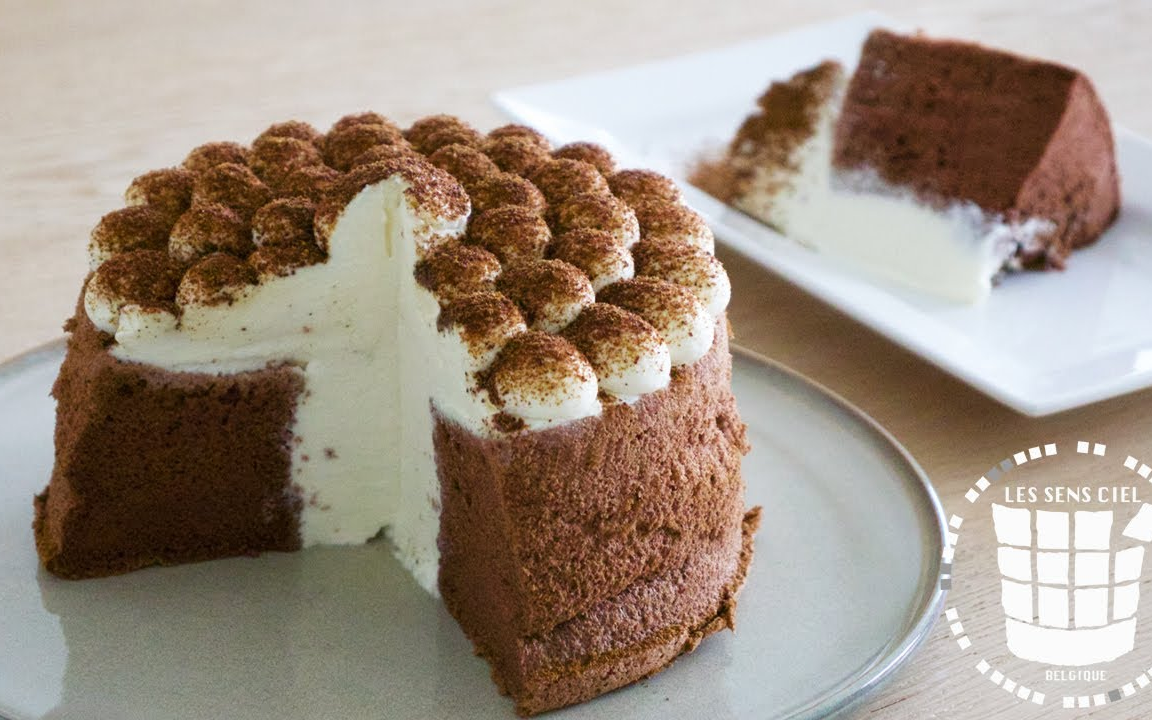 【Les sens ciel】提拉米苏戚风蛋糕~|How to make Tiramisu Chiffon cake哔哩哔哩bilibili