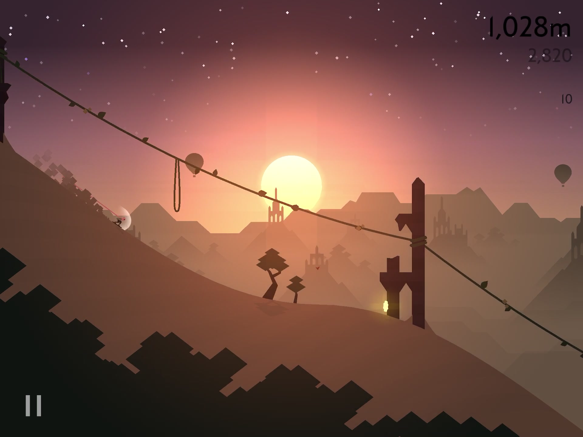 【ios游戏】altos odyssey 阿尔托的奥德赛 我欲乘风去 在古老寺庙看