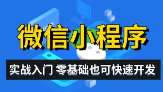 【2025】制作第一个属于自己的微信小程序有多简单，真正适合零基础小白的微信小程序实战课程，从零基础到项目发布全流程，学完即可创建属于自己的小程序！