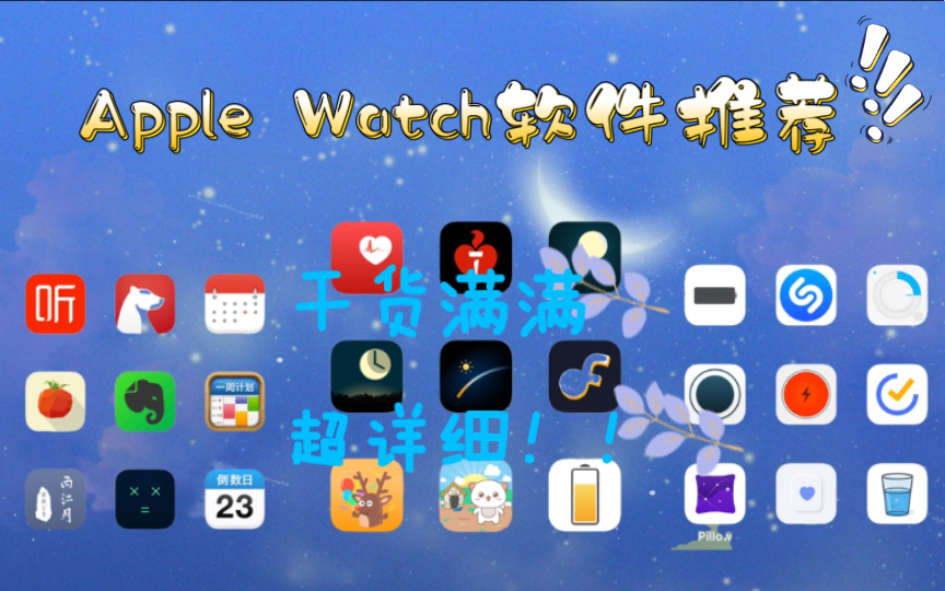 Apple Watch软件推荐!满足你对苹果手表的各种需求!!!哔哩哔哩bilibili