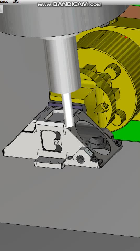 hypermill精密零件五轴加工