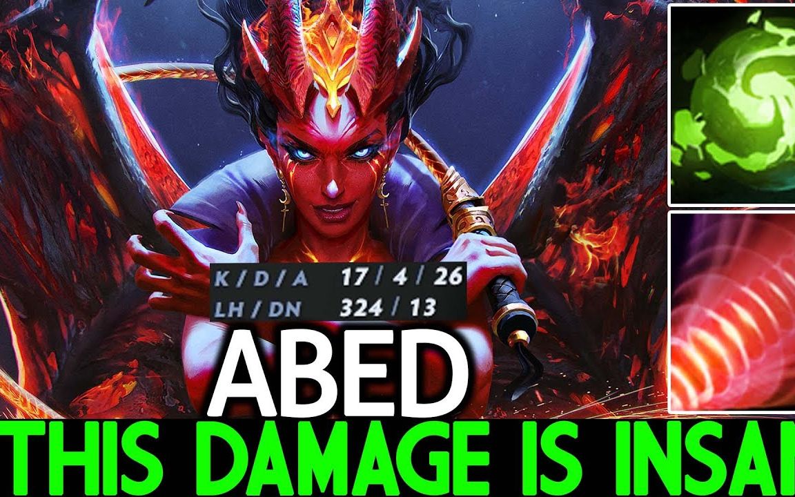 【DOTA2】ABED 不愧是其的招牌的刷新女王 By Dota2 HighSchoolDOTA2第一视角