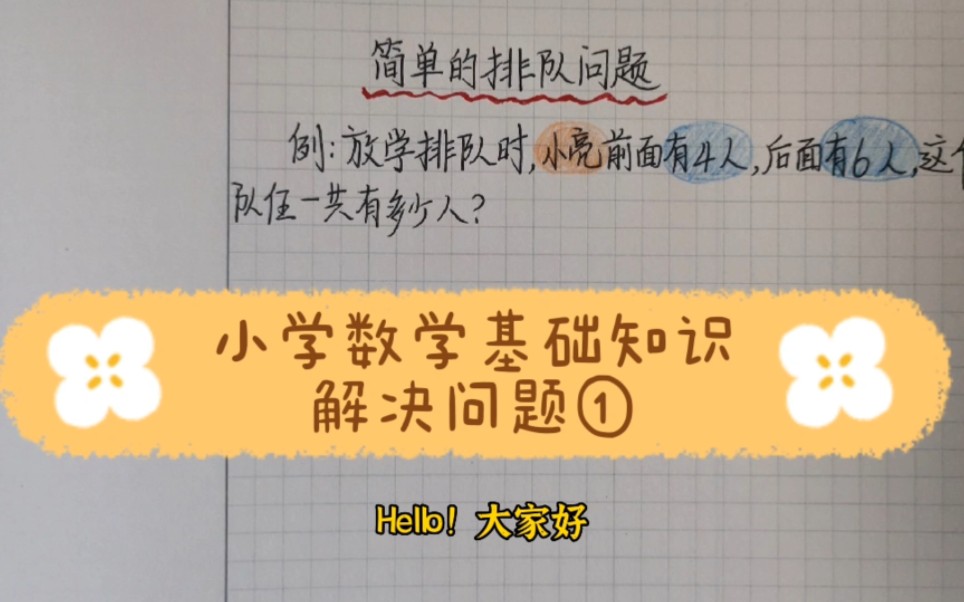 [图]巧解应用题①简单的排队问题，小学数学基础知识解决问题