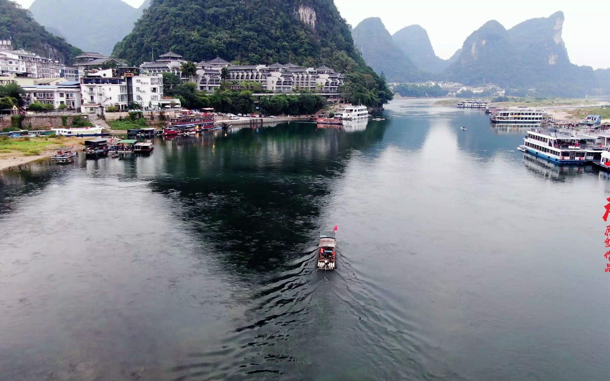 无人机航拍桂林阳朔漓江,这里美景如画,果然名不虚传!