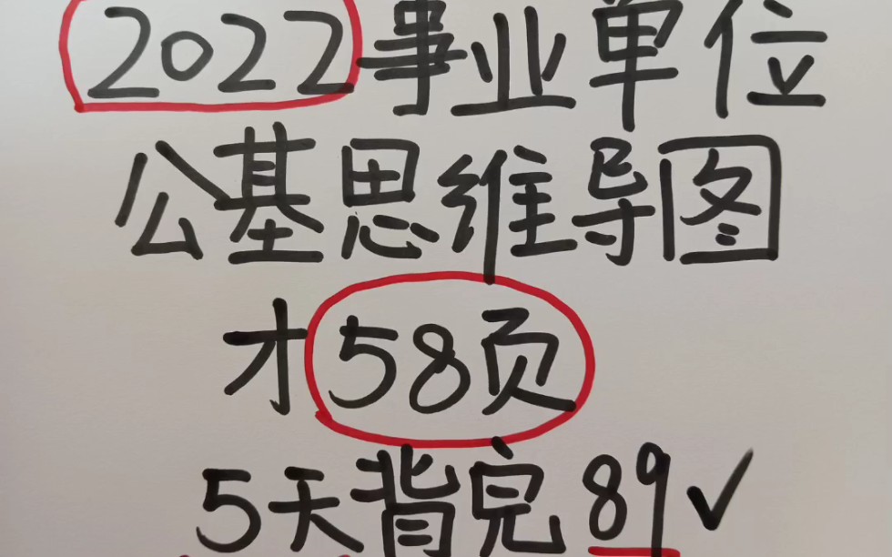 公基思维导图只有58页 22事业单位备考一起背诵吧 我已经上岸啦 这些资料给有需要的宝儿们哔哩哔哩bilibili