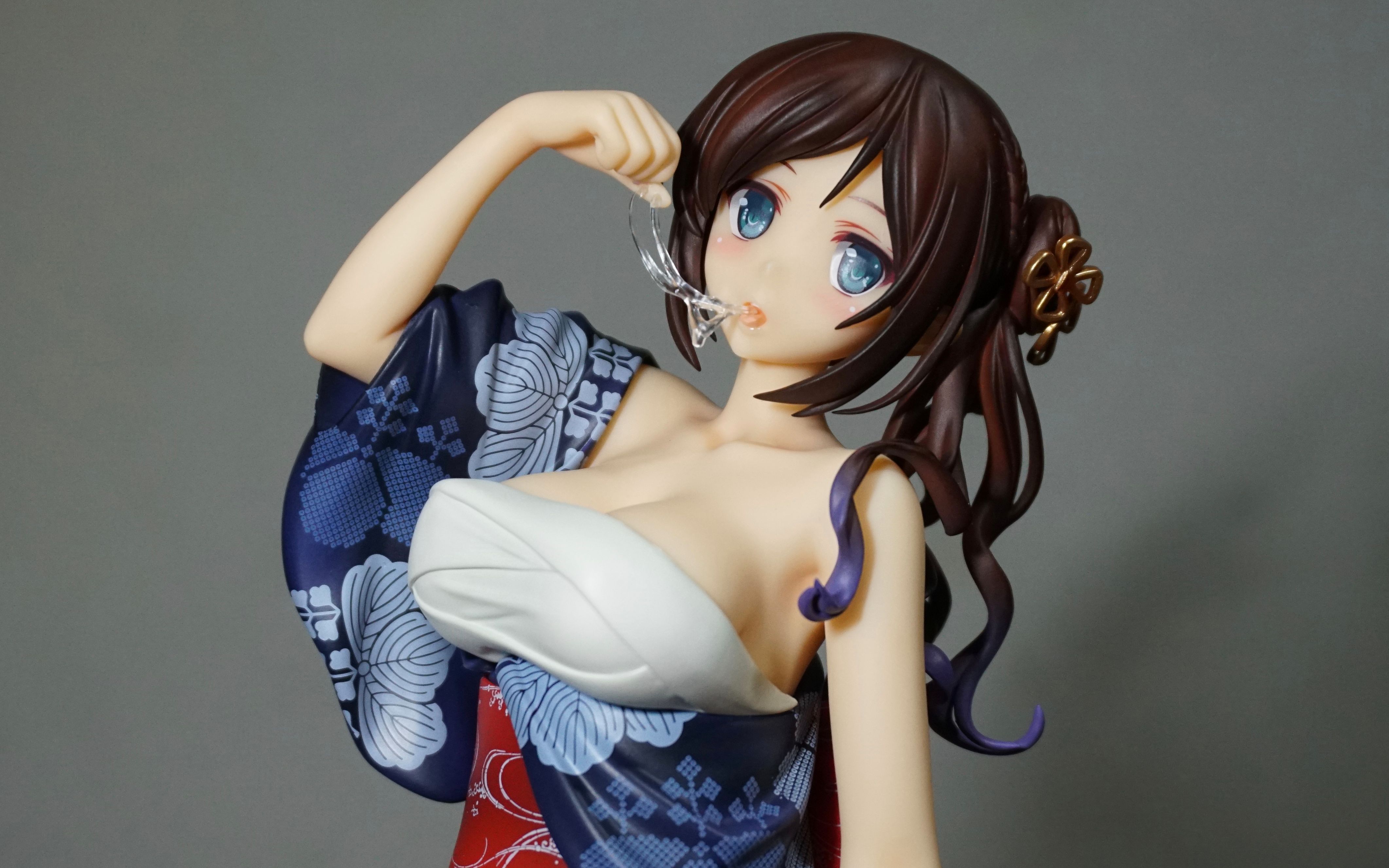 【老邪橙】skytube深崎暮人插画雨宫皋月手办开箱 蓝色浴衣的小妖精