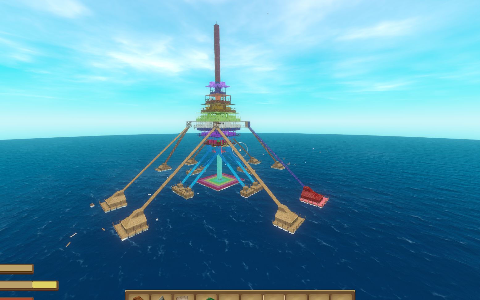 raft木筏求生mod版 小胖花了3小时还未盖好的房子先让大家看下