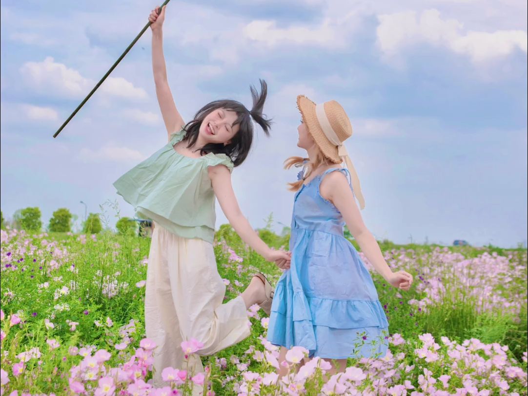 闺蜜说这样拍合照才有生命力!