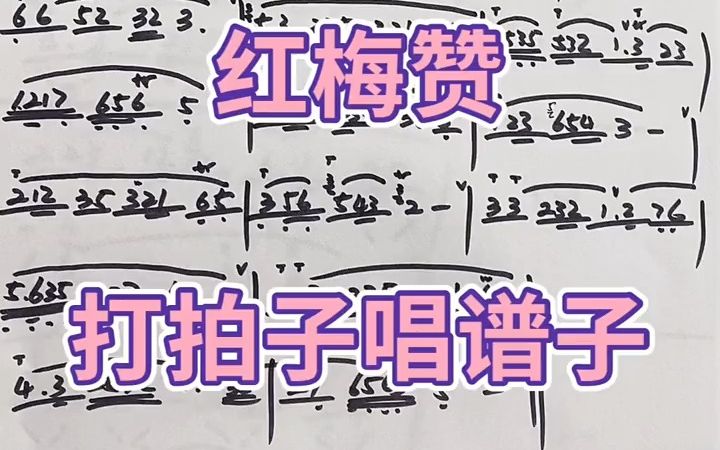 《红梅赞》2021笛子简谱哔哩哔哩bilibili