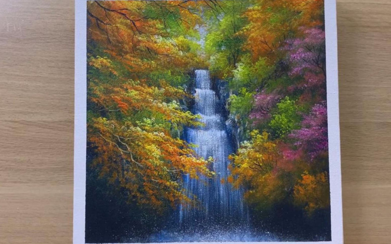 「绘画的技巧」带你学习如何绘制漂亮的瀑布风景画!