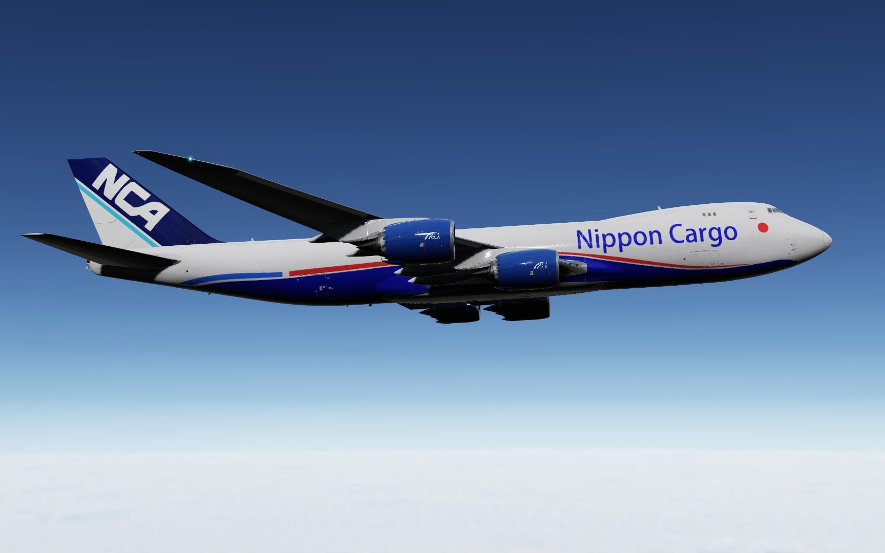 nca(日本货运航空)b747-8f满载134吨货物超低能见度手动盲降札幌新