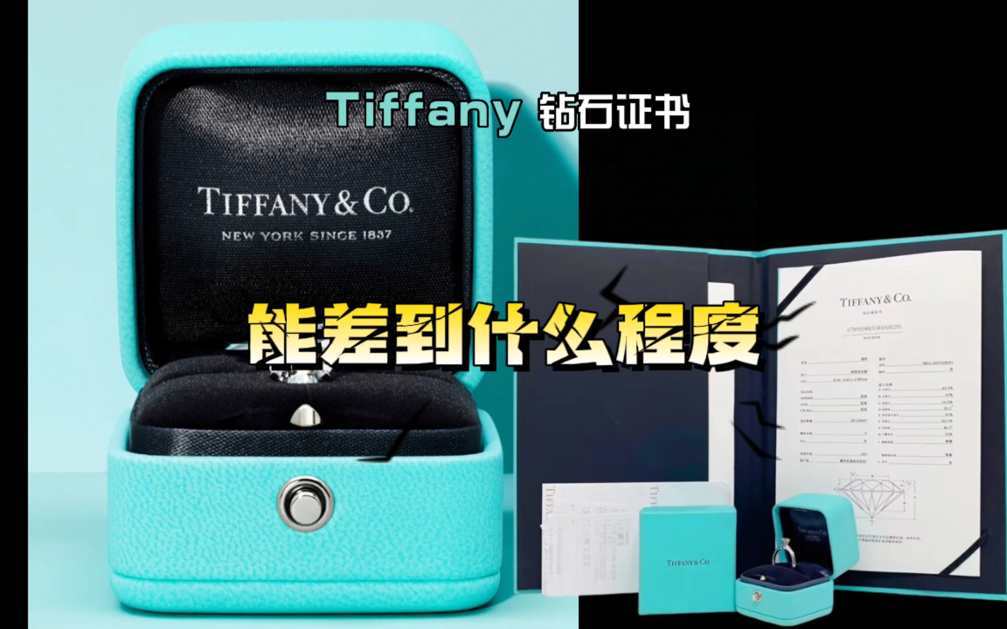 TIFFANY钻石证书能差到什么程度?哔哩哔哩bilibili