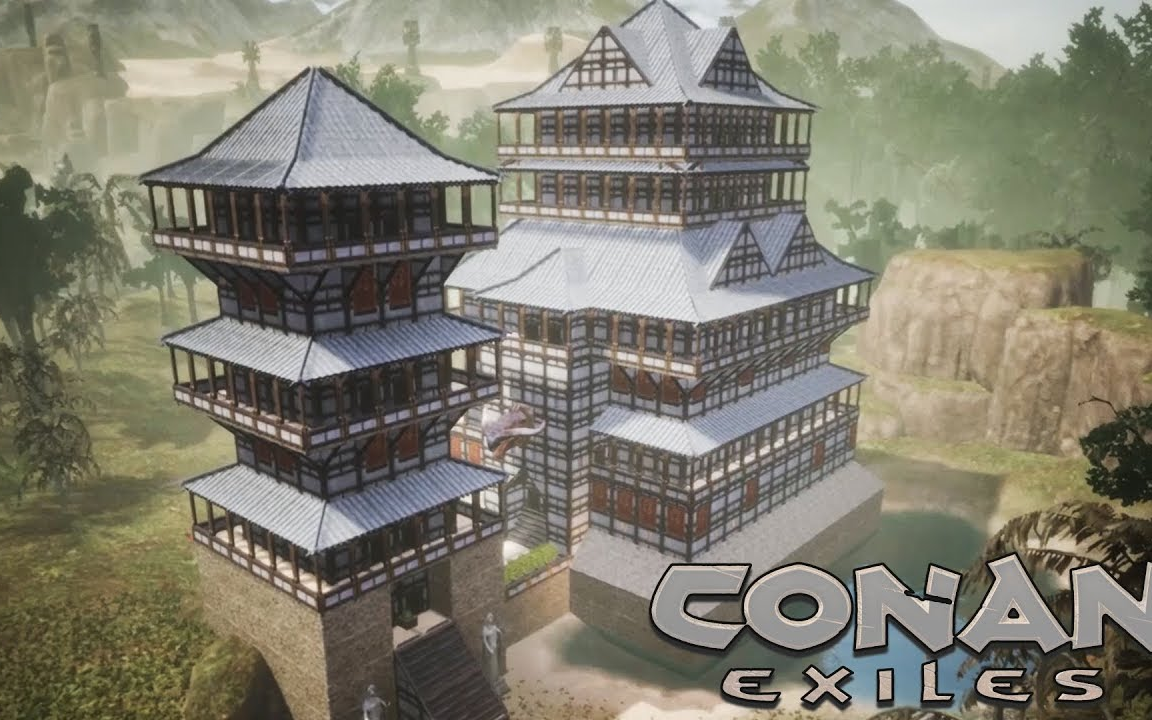 [图]【Conan Exiles】 建造一座日式城堡