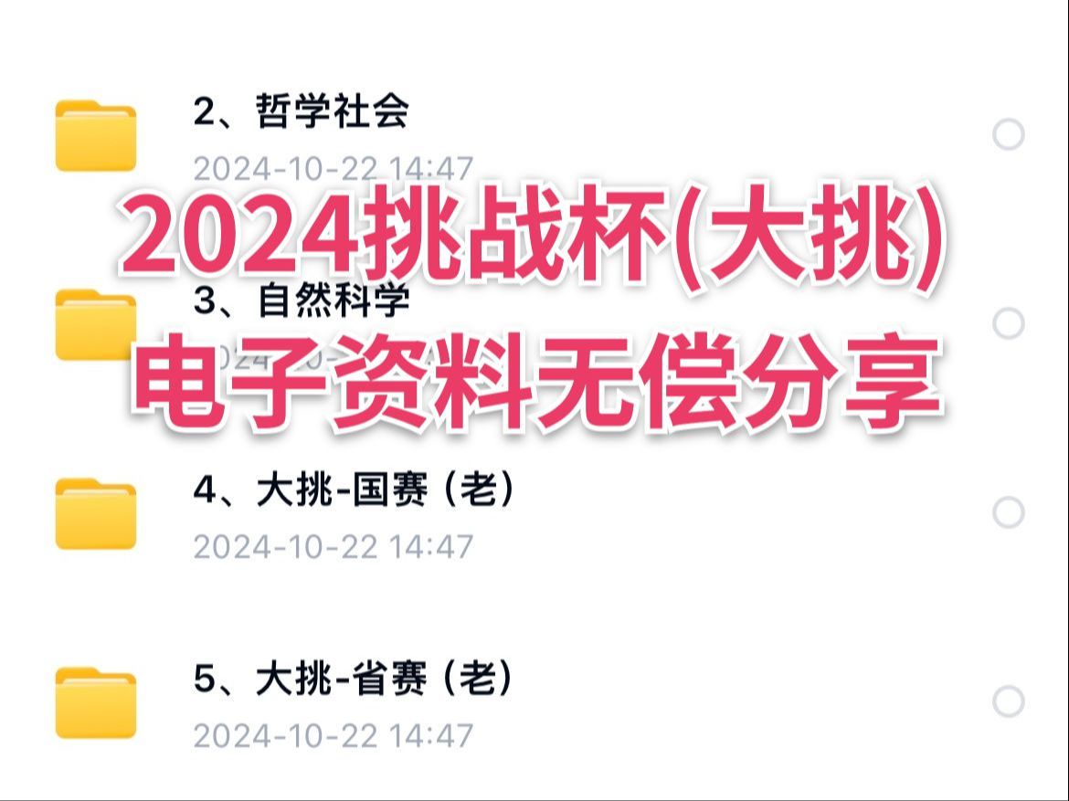 【免费领取】大挑战杯怎么准备?大挑申报书怎么写?＂挑战杯＂全国大学生课外学术科技作品竞赛备赛资料免费分享哔哩哔哩bilibili