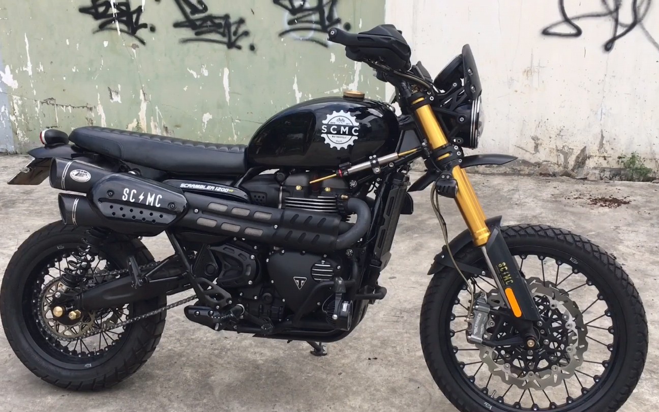 凯旋大攀爬triumph scrambler1200xe 海外工作室改装