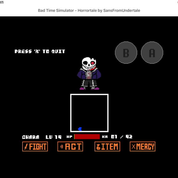 Bad Time Simulator - Horrortale by SansFromUndertale