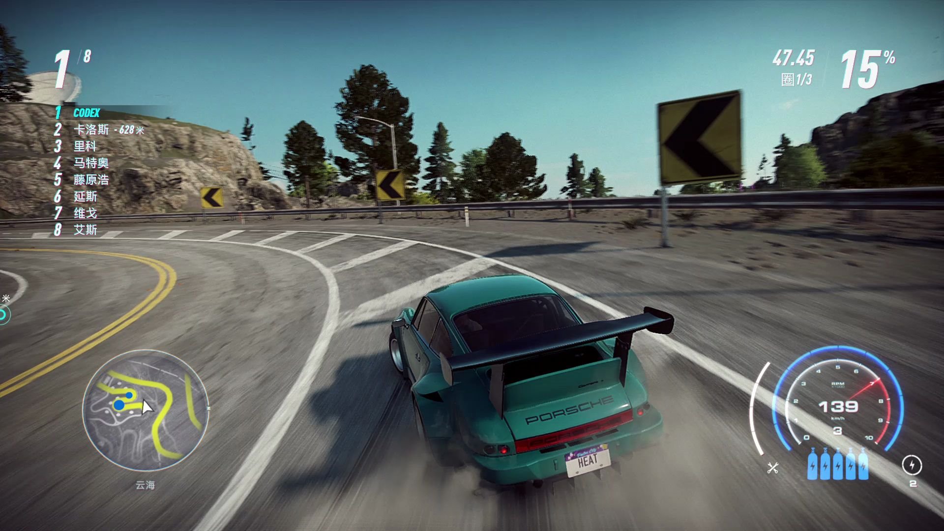 need for speed64 heat极品飞车21 保时捷rsr 土豚 试驾