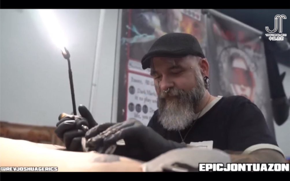 国外著名纹身师:大胡子师傅作品展示#纹身师日常##刺青##纹身##刺青