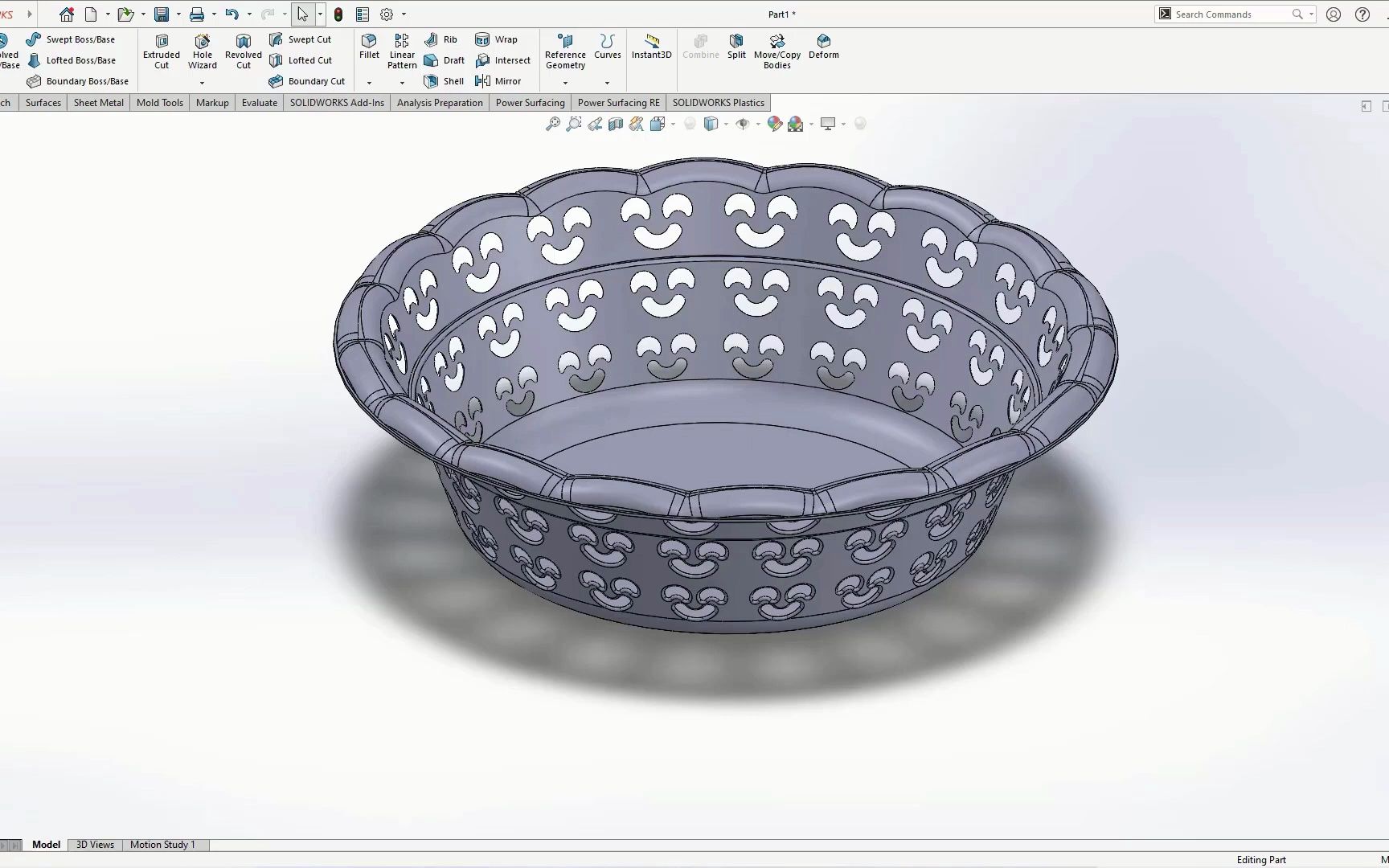 Solidworks案例教程:镂空盘子哔哩哔哩bilibili