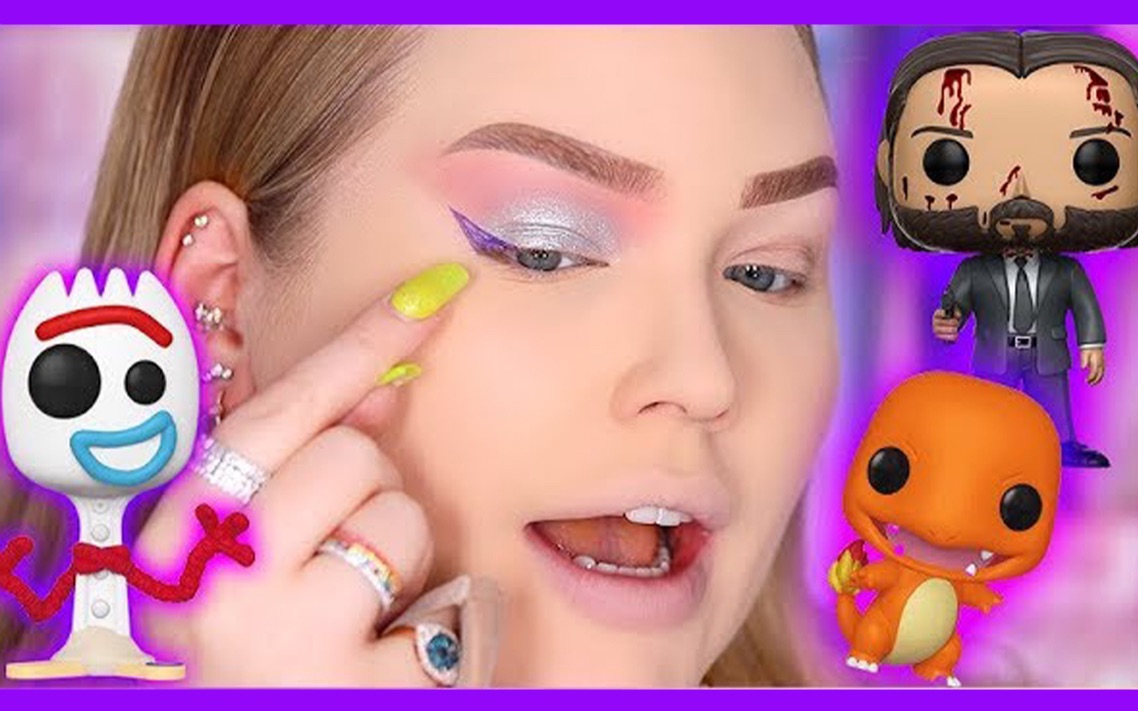 FUNKO POP 玩偶品牌新出的化妆品是否真的好用【NikkieTutorials】哔哩哔哩bilibili