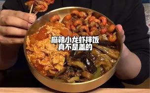 麻辣小龙虾拌饭这不是盖的