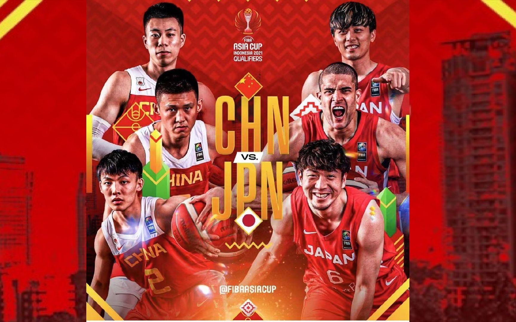 2021年男篮亚预赛丨中国vs日本 全场集锦丨周鹏队长稳,胖揍日本