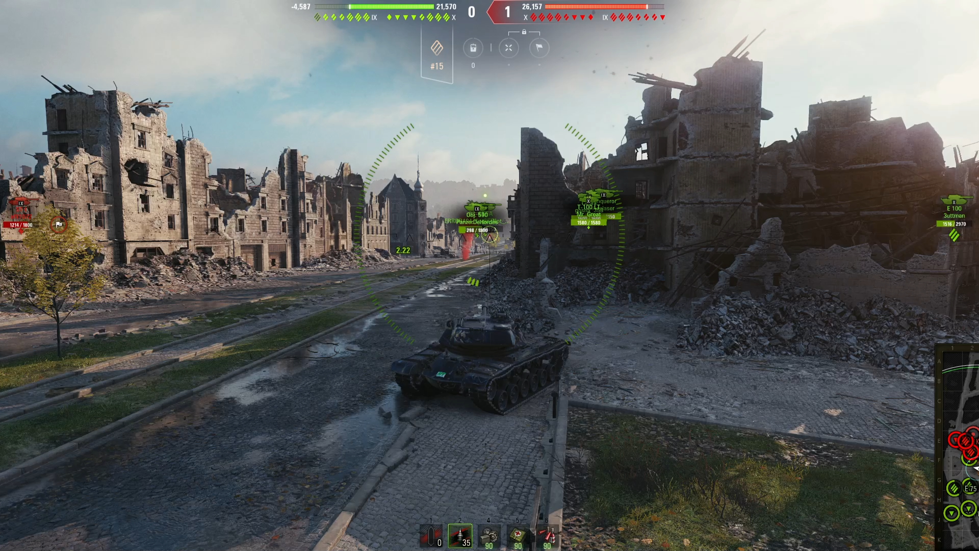 wot tier 9 usa ht t54e1 daily play v 坦克世界(战车世界)